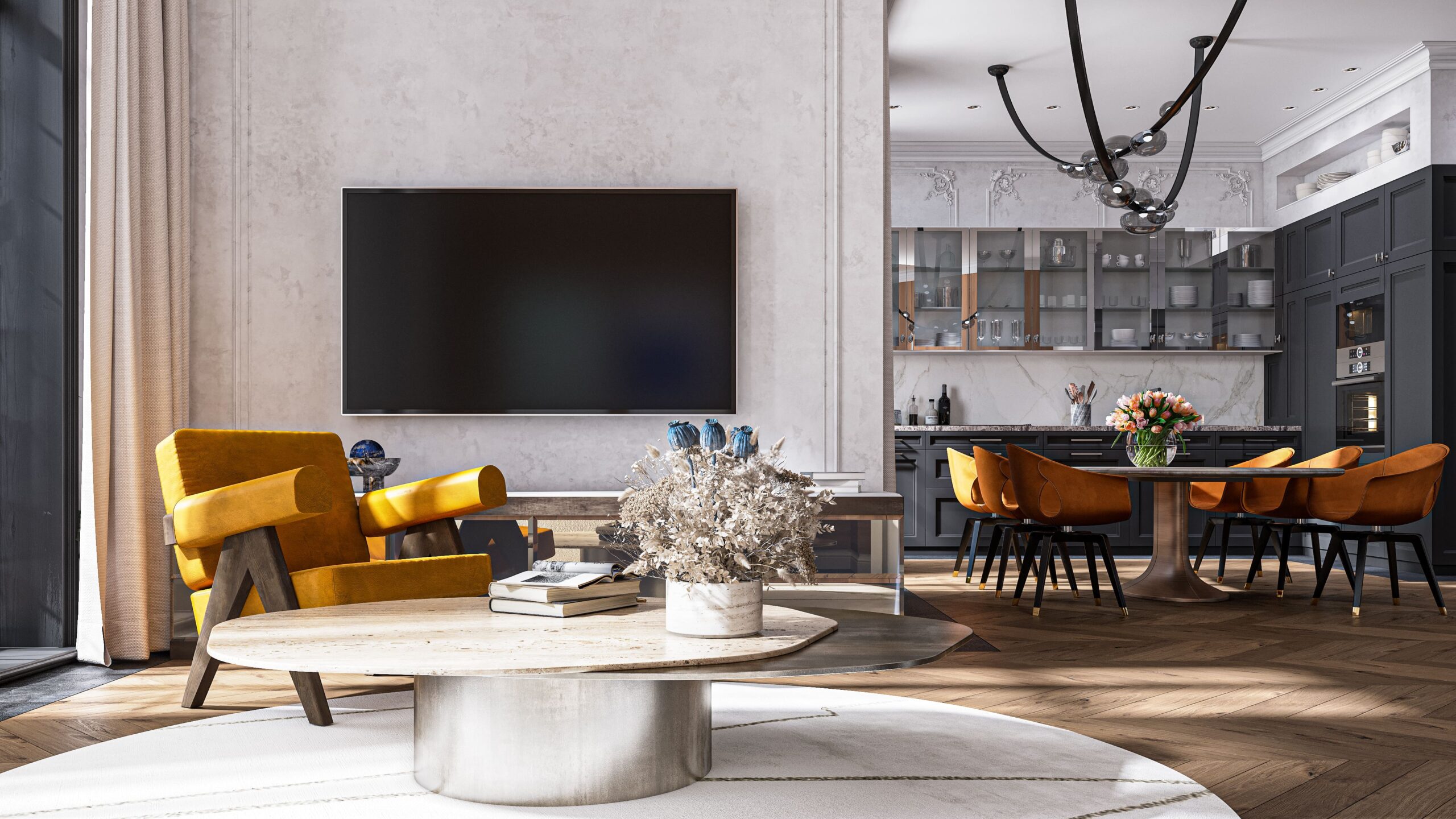 View of 27 Scandinavian Apartment Ideas for Small but Stylish Spaces